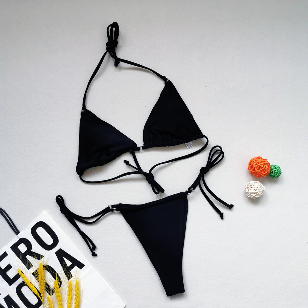 "Cutee" String Bikini Set