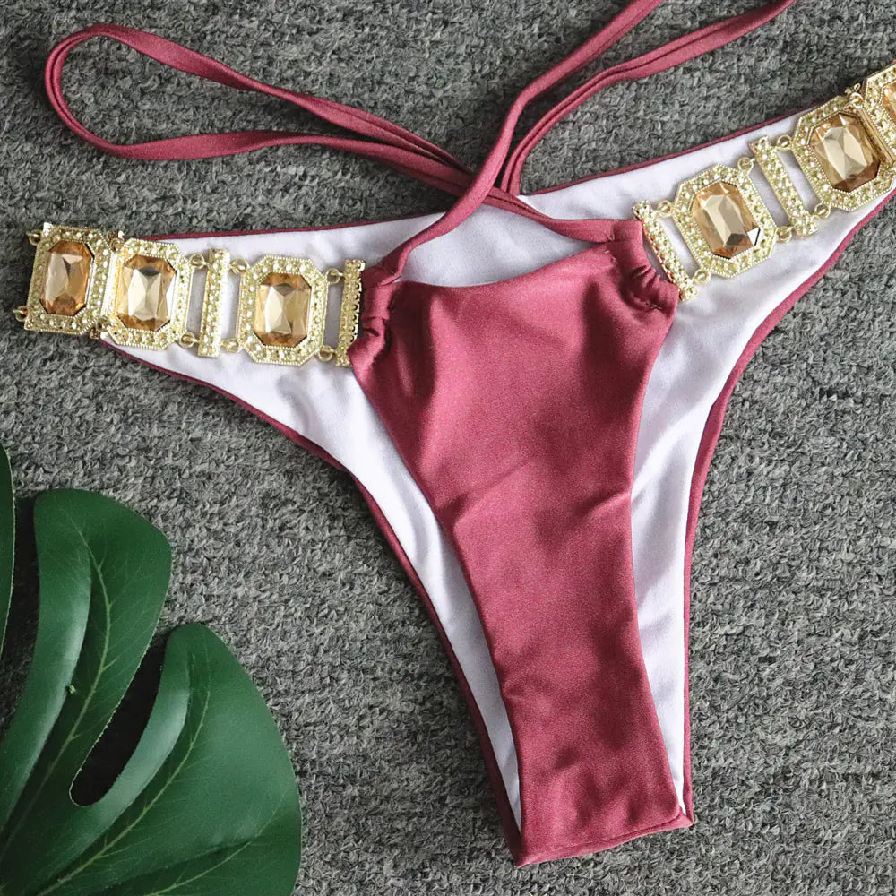 "Saipan" Luxury Crystal Bikini