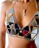 "Luna" Large Sequin Triangle Bikini Set