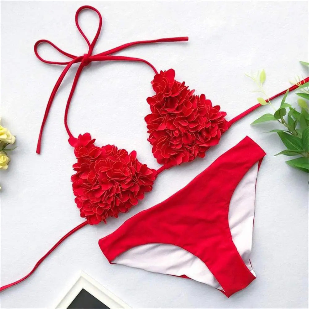 Poppy Floral Triangle Bikini for Women