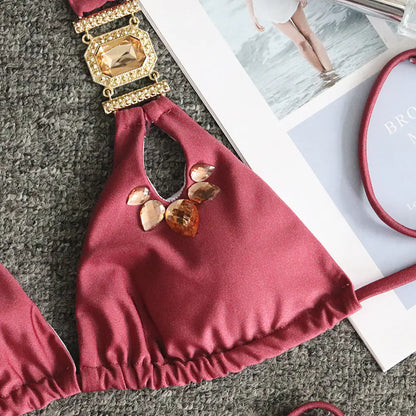"Saipan" Luxury Crystal Bikini
