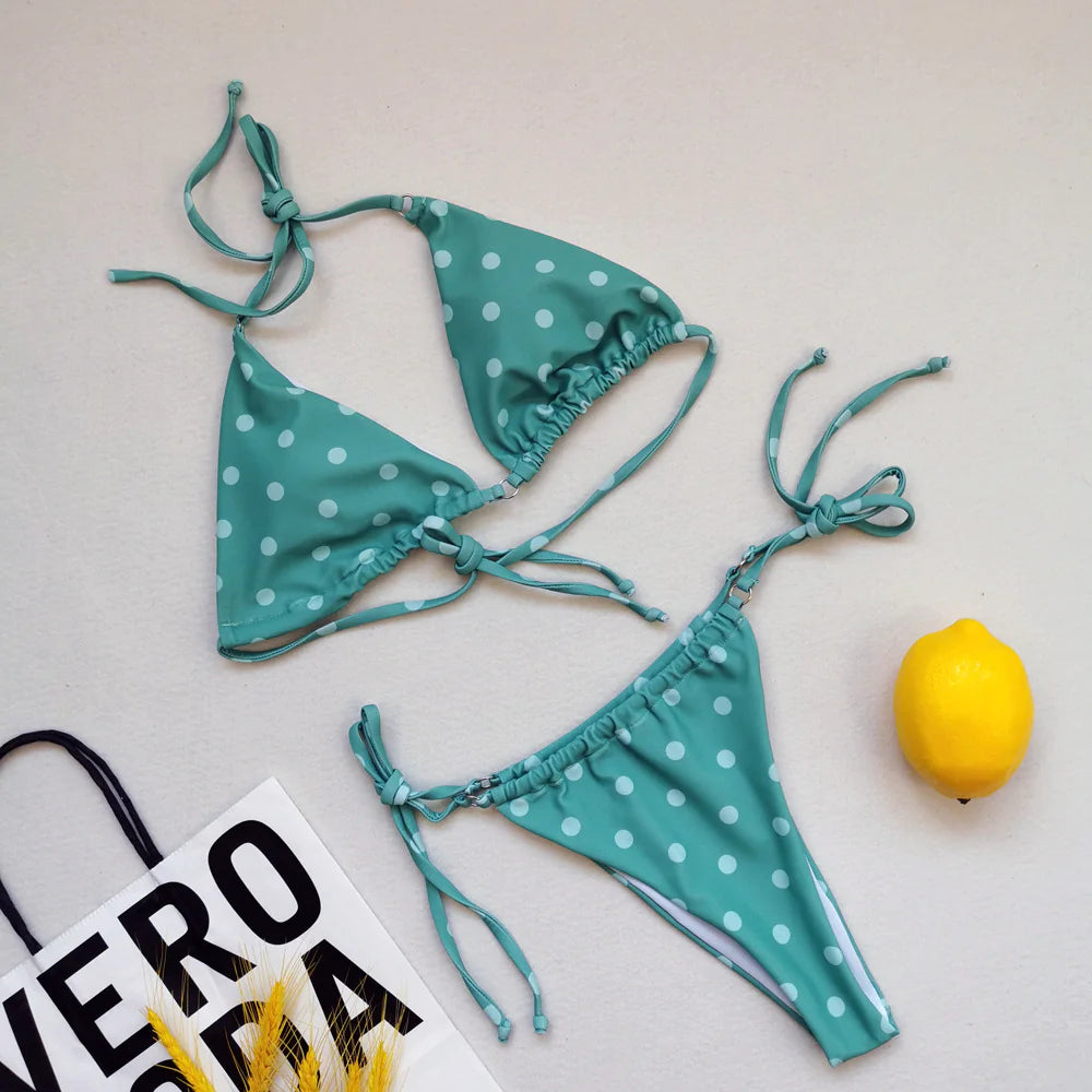 "Cutee" String Bikini Set
