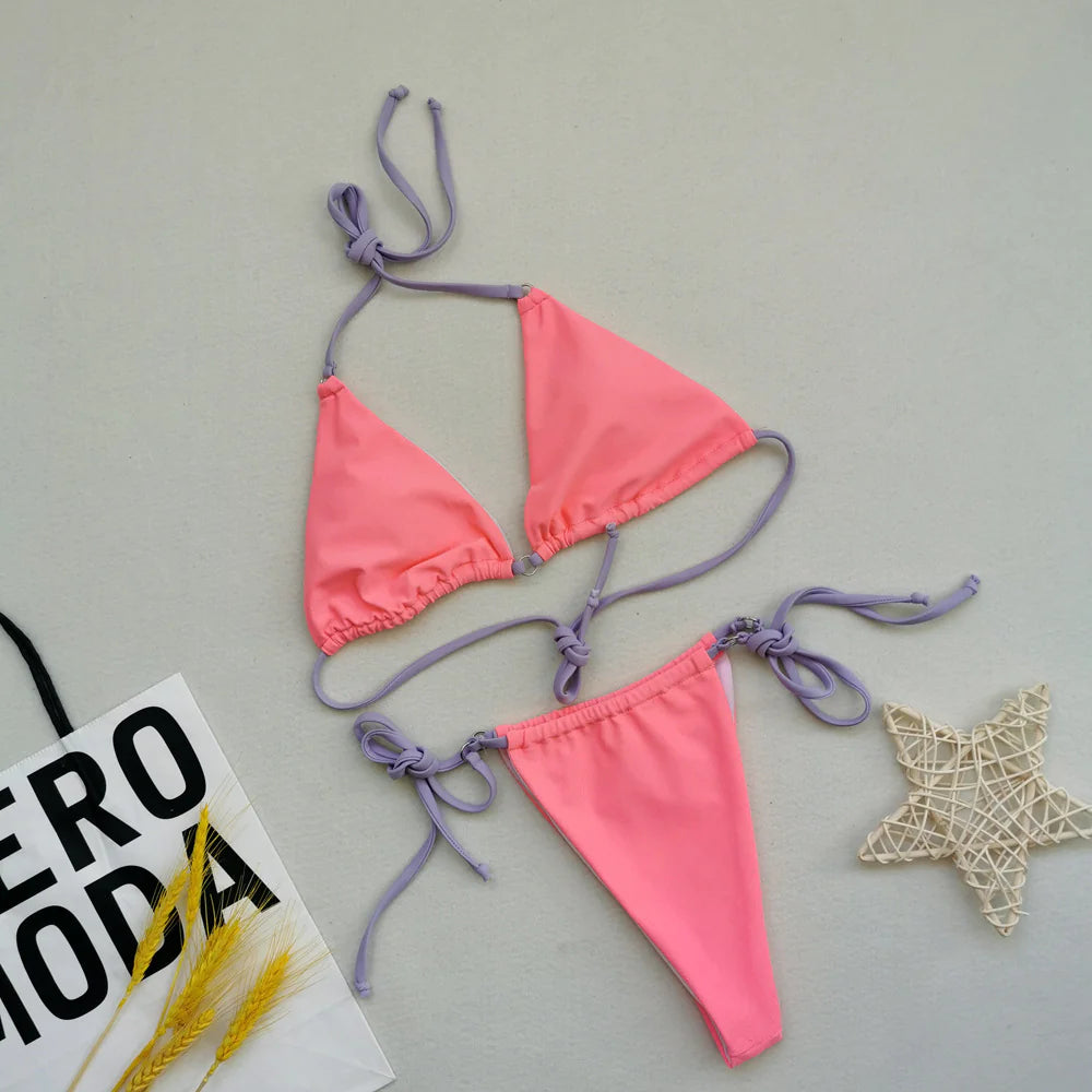 "Cutee" String Bikini Set
