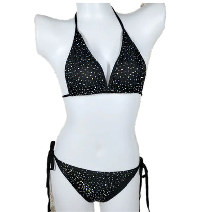 "Rhine" Rhinestone Two-Piece Swimsuit