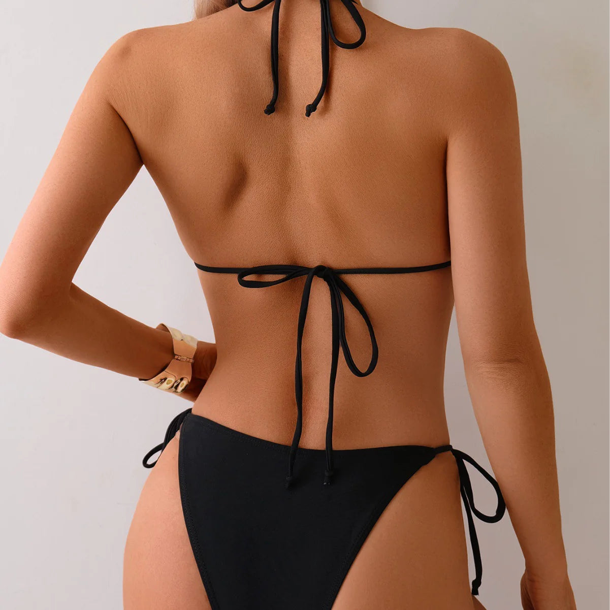 "Jewel" Bead Split Bikini Swimsuit