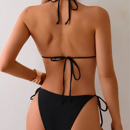 "Jewel" Bead Split Bikini Swimsuit