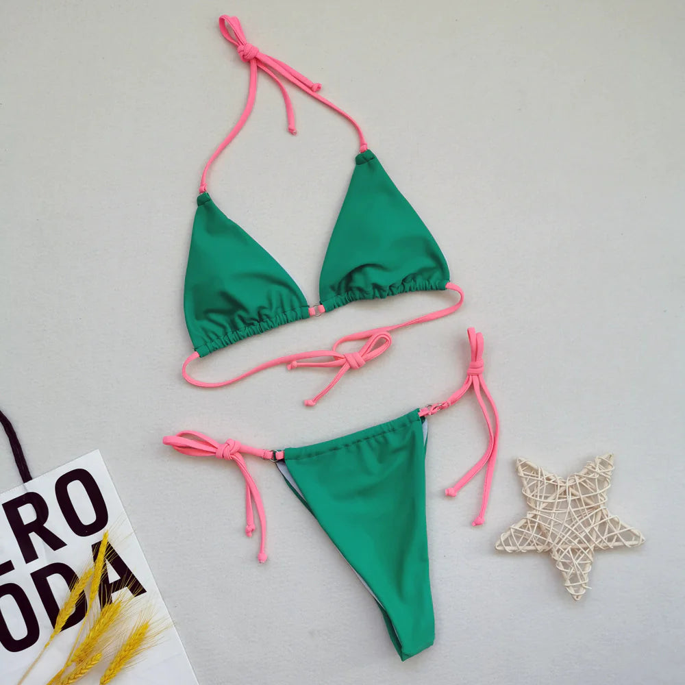 "Cutee" String Bikini Set
