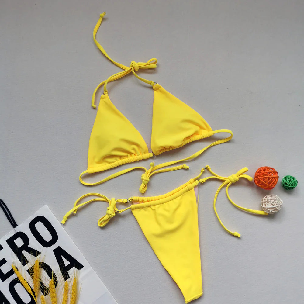"Cutee" String Bikini Set
